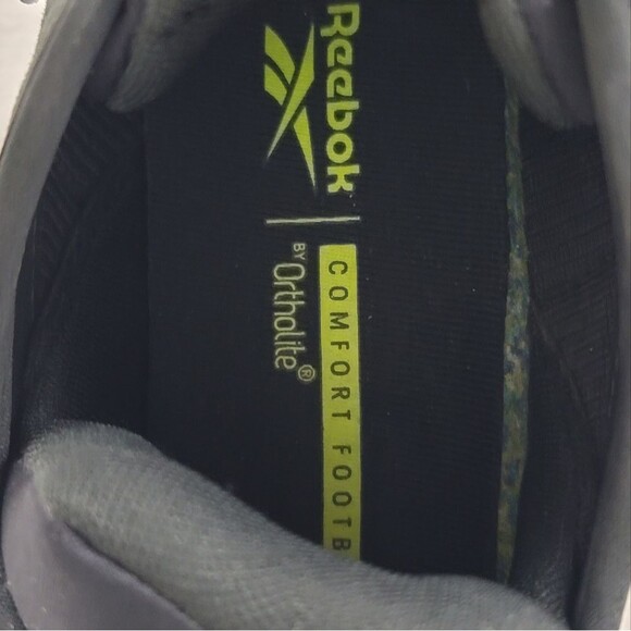 Reebok Zig Dynamica White Black Cheetah 7.5 Ortholite Comfort Padding Sneakers - Picture 7 of 8